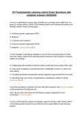 ATI Fundamentals Learning checks Exam Questions with complete Answers 2025&sol;2026