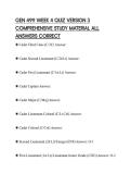 GEN 499 WEEK 4 QUIZ VERSION 3 COMPREHENSIVE STUDY MATERIAL ALL ANSWERS CORRECT
