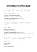 ATI FUNDAMENTALS PROCTORED Key Exam Guide Questions and Integral solution version 2025&sol;2026