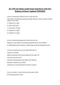 Ati LPN exit Study guide Exam Questions with Key Marking Scheme Updated 2025&sol;2026