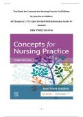 Test Bank for Concepts for Nursing Practice 3rd Edition by Jean Foret Giddens  &vert;All Chapters &lpar;1-57&rpar; &vert;  Grade A&plus; Assured &vert; ISBN 9780323581936