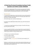 ATI Med Surg Proctored Knowledge test Exam Toolkit Questions and Verified solution 2025&sol;2026