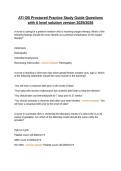 ATI OB Proctored Practice Study Guide Questions with A level solution version 2025&sol;2026