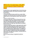 PHTLS Pre-Test Questions with 100- Correct Answers Latest Version Top Rated &period;
