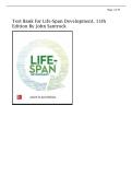 Test Bank for Life-Span Development&comma; 15th Edition By John Santrock