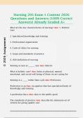 Nursing 205 Exam 1 Content 2026  Questions and Answers &lpar;100&percnt; Correct  Answers&rpar; Already Graded A&plus; 