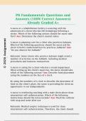 PN Fundamentals Questions and  Answers &lpar;100&percnt; Correct Answers&rpar;  Already Graded A&plus; 