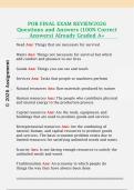 POB FINAL EXAM REVIEW2026  Questions and Answers &lpar;100&percnt; Correct  Answers&rpar; Already Graded A&plus;