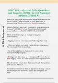 PSYC 300 &mdash; Quiz B4 2026 Questions  and Answers &lpar;100&percnt; Correct Answers&rpar;  Already Graded A&plus;