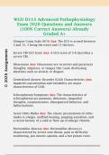 WGU D115 Advanced Pathophysiology  Exam 2026 Questions and Answers  &lpar;100&percnt; Correct Answers&rpar; Already  Graded A&plus; 