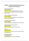 NSG 211 - Final Exam Questions And Correct Answers&vert; Get It Correct &excl;&excl;&excl;