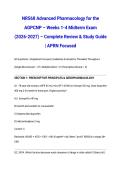 NR568 Advanced Pharmacology for the AGPCNP &ndash; Weeks 1-4 Midterm Exam &lpar;2026-2027&rpar; &ndash; Complete Review & Study Guide &vert; APRN Focused