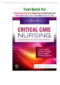 Test Bank for Critical Care Nursing&colon; Diagnosis and Management 10th Edition by Urden and Stacy isbn-9780443115813