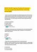 NR 667 CEA FNP Capstone Practicum & Intensive &ndash; Final Exam Study Guide &lpar;Chamberlain University&comma; Verified Q&A&rpar;