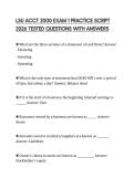 LSU ACCT 2000 EXAM 1 PRACTICE SCRIPT 2026 TESTED QUESTIONS WITH ANSWERS