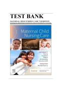 Maternal-Child Nursing Care 7th Edition Test Bank &vert; Shannon E&period; Perry &vert; Latest Update 2026 &vert; Exam Prep Q&A