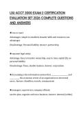 LSU ACCT 2000 EXAM 2 CERTIFICATION EVALUATION SET 2026 COMPLETE QUESTIONS AND ANSWERS