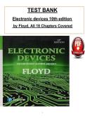 TEST BANK for Electronic Devices Conventional Current Version 10th Edition by Thomas L&period; Floyd All Chapters 1-18