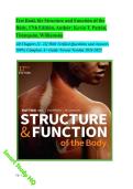 Test Bank&colon; Structure and Function of the Body 17e &mdash; Patton&comma; Bell&comma; Thompson & Williamson &mdash; ISBN 9780323871730