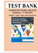 Community&sol;Public Health Nursing 7th Edition Test Bank &vert; Nies & McEwen &vert; Latest Update 2026 &vert; Exam Prep Q&A