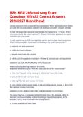 BSN HESI 266 med surg Exam Questions With All Correct Answers 2026&sol;2027 Brand New&excl;&excl;