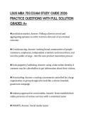 LSUS MBA 703 EXAM STUDY GUIDE 2026 PRACTICE QUESTIONS WITH FULL SOLUTION GRADED A&plus;