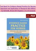 Test Bank- Evidence-Based Practice for Nurses&colon; Appraisal and Application of Research 6th Edition By Schmidt Brown&vert;&vert; Newest Update