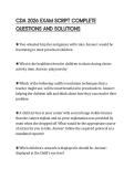 CDA 2026 EXAM SCRIPT COMPLETE QUESTIONS AND SOLUTIONS