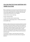 CDA 2026 PRACTICE EXAM QUESTIONS WITH VERIFIED SOLUTIONS