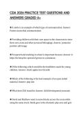 CDA 2026 PRACTICE TEST QUESTIONS AND ANSWERS GRADED A&plus;
