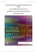 Test Bank for Clinical Nursing Skills And Techniques 11th Edition By Anne Griffin Perry&comma; Patricia A&period; Potter &vert; All Chapters &lpar;1-43&rpar; &vert; ISBN 9780443107184