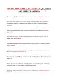 SOUTH CAROLINA REAL ESTATE EXAM QUESTIONS AND CORRECT ANSWERS
