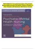Test Bank&colon; Varcarolis&rsquo; Essentials of Psychiatric Mental Health Nursing 5e &mdash; Fosbre &mdash; ISBN 9780323810302