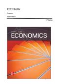 TEST BANK&lowbar;&lowbar;Economics 12th Edition by Stephen Slavin &comma; ISBN&colon; 9781260570229 &vert;All Chapters Included&vert; Guide A&plus;