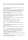 APSC 151 MID-TERM PREP QUESTIONS & ANSWERS