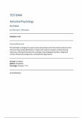 Abnormal Psychology &lpar;9th Edition&comma; Thomas F&period; Oltmanns & Robert E&period; Emery&rpar; &mdash; Complete Test Bank &lpar;Chapters 1&ndash;18&rpar;
