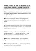MAE 1351 FINAL ACTUAL EXAM PAPER 2026 QUESTIONS WITH SOLUTIONS GRADED A&plus;
