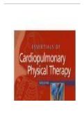 TEST BANK FOR Essentials of Cardiopulmonary Physical Therapy 3rd Edition by Ellen Hillegass&comma; ISBN&colon; 9781437703818 Chapter 1-22 &vert;All Chapters Verified&vert; Guide A&plus;