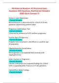 RN Maternal Newborn ATI Proctored Exam Questions 2024 Questions And Correct Answers 2026 Get It Correct &excl;&excl;&excl;