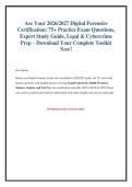 Certified Digital Forensics Exam Prep 2026&sol;2027