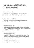 MAE 1351 FINAL PRACTICE PAPER 2026 COMPLETE SOLUTIONS