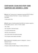 CDCR MAJOR 3 EXAM 2025 STUDY GUIDE QUESTIONS AND ANSWERS A&plus; RATED