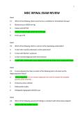 MDC 3 FINAL EXAM &vert; VERIFIED WITH 100&percnt; CORRECT ANSWERS