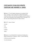 CDCR MAJOR 3 EXAM 2025 UPDATED QUESTIONS AND ANSWERS A&plus; GRADE