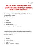 MN 576 UNIT 5 MIDTERM EXAM 2026  QUESTIONS AND ANSWERS &vert; A&plus; GRADED &vert;  WITH EXPERT SOLUTIONS