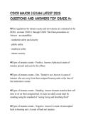 CDCR MAJOR 3 EXAM LATEST 2025 QUESTIONS AND ANSWERS TOP GRADE A&plus;