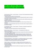 NSG 3180 EXAM 1 REVIEW QUESTIONS AND ANSWERS