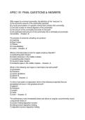 APSC 151 FINAL QUESTIONS & ANSWERS