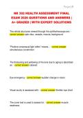 NR 302 HEALTH ASSESSMENT FINAL  EXAM 2026 QUESTIONS AND ANSWERS &vert;  A&plus; GRADED &vert; WITH EXPERT SOLUTIONS