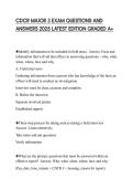 CDCR MAJOR 3 EXAM QUESTIONS AND ANSWERS 2025 LATEST EDITION GRADED A&plus;